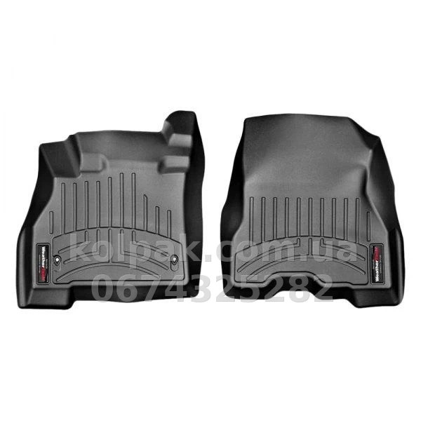 Килимки в салон Nissan Leaf 2011-2012, з бортиком, передні, чорні, Weathertech 446731 Килимки в салон Nissan Leaf 2011-2012, з бортиком, передні, чорні, Weathertech 446731 — фото 1
