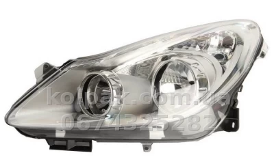 Передня ліва фара Opel Corsa D 2007-2014, H7/H1 хромована рамка, електричне регулювання, Depo, 442-1152L-LDEM1 Передня ліва фара Opel Corsa D 2007-2014, H7/H1 хромована рамка, електричне регулювання, Depo, 442-1152L-LDEM1