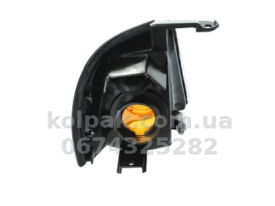 Лівий покажчик повороту Nissan Primera (P10) SD/HB 1991-1993, білий, жовта вставка, без патрона, Depo, 215-1546L-UE — фото 2