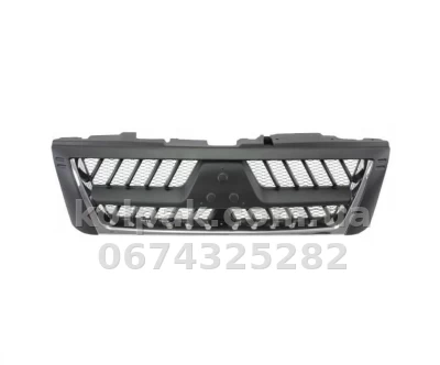 Решітка радіатора Mitsubishi Pajero 3 2003-2006, хромована/сіра, AVTM, 183735990 Решітка радіатора Mitsubishi Pajero 3 2003-2006, хромована/сіра, AVTM, 183735990