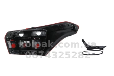 Rear light Citroen C-Elysee 2017- left, without bulbs (P21/5W/P21W/PY21W/W16W) Depo 552-1954L-UE — photo 2