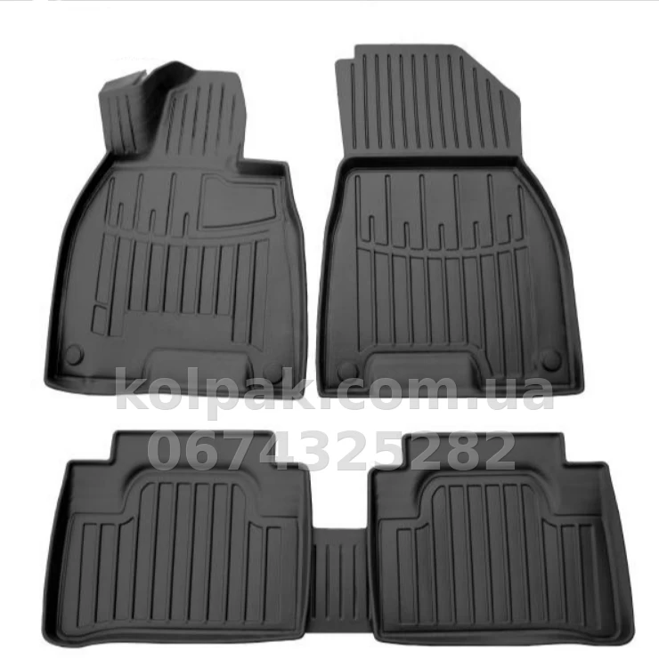 Polyurethane floor mats for Mercedes-Benz EQE V295 2022-, with raised edges, 5 pcs, Stingray, 5012215 Polyurethane floor mats for Mercedes-Benz EQE V295 2022-, with raised edges, 5 pcs, Stingray, 5012215 β photo 1