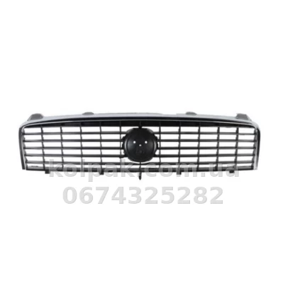 Решітка радіатора Fiat Linea 2007-2013, чорна, із хромованим молдингом, AVTM, 182609990