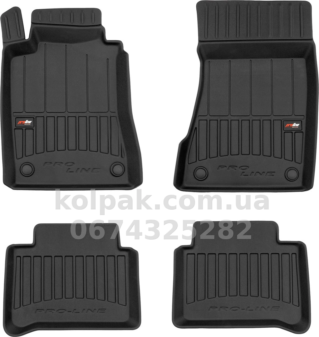 Floor mats for Mercedes-Benz E-Class W211 2002-2009, Proline 3D, Frogum, FG 3D408104 Floor mats for Mercedes-Benz E-Class W211 2002-2009, Proline 3D, Frogum, FG 3D408104 β photo 1