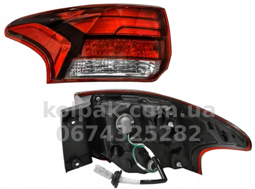 Rear left light Mitsubishi Outlander 3 2015-2021 (excluding XL), with bulbs (LED/WY21W), outer, Depo, 214-19ADL-AE Rear left light Mitsubishi Outlander 3 2015-2021 (excluding XL), with bulbs (LED/WY21W), outer, Depo, 214-19ADL-AE β photo 1
