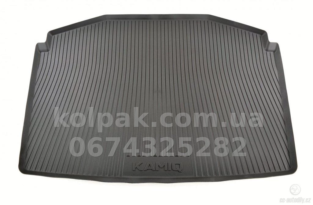 Oryginalna mata do bagażnika Skoda Kamiq 2019-, guma, Vag 658061160 Oryginalna mata do bagażnika Skoda Kamiq 2019-, guma, Vag 658061160 — zdjęcie 1