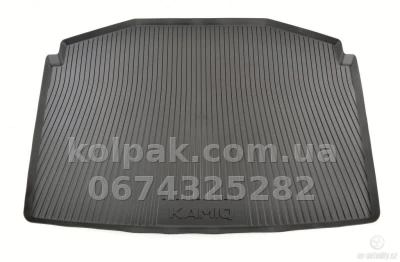 Оригінальний килимок у багажник Skoda Kamiq 2019-, гумовий, Vag 658061160 Оригінальний килимок у багажник Skoda Kamiq 2019-, гумовий, Vag 658061160