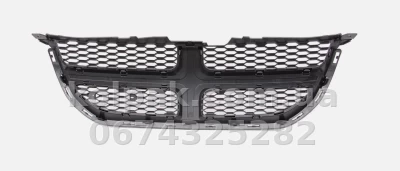 Решітка радіатора Dodge Grand Caravan 2011-, чорна, AVTM, 182417991 — фото 3