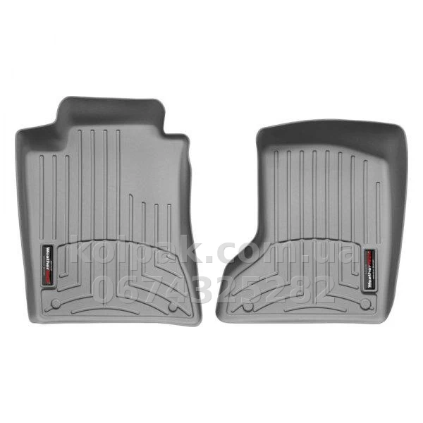 Килимки в салон Mercedes-Benz E-Class W211 2003-2009 4Matic, з бортиком, передні, сірі, Weathertech 460881 Килимки в салон Mercedes-Benz E-Class W211 2003-2009 4Matic, з бортиком, передні, сірі, Weathertech 460881 — фото 1