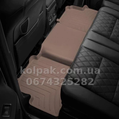 Floor mats for Land Rover Range Rover Evoque 2012-2018, with raised edges, rear, beige, Weathertech 454042 — photo 2