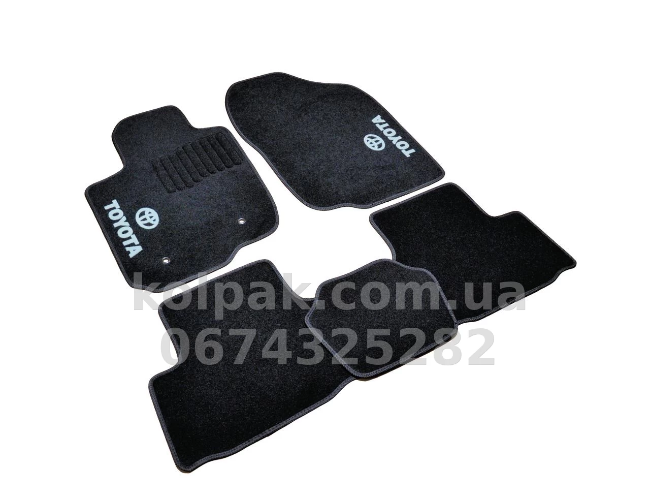 Carpet floor mats for Toyota Rav4 2005-2013, grey, 5 pcs, AVTM GRCR1642 Carpet floor mats for Toyota Rav4 2005-2013, grey, 5 pcs, AVTM GRCR1642 β photo 1