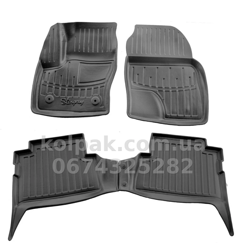 Polyurethane floor mats for Ford C-Max 2010-2019 with raised edges, 4 pcs Stingray 5007284 Polyurethane floor mats for Ford C-Max 2010-2019 with raised edges, 4 pcs Stingray 5007284 β photo 1