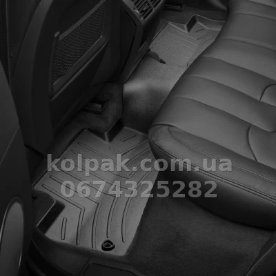 Floor mats for Land Rover Range Rover Evoque 2014-, with raised edges, rear, black, Weathertech 444043 — photo 2