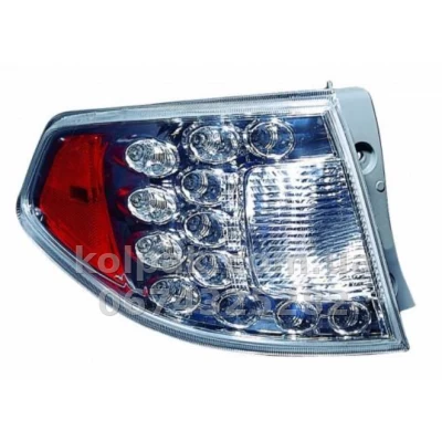 Задній лівий ліхтар Subaru Impreza HB 2007-2011, без ламп (WY21W/LED), зовнішній, Depo, 220-1921L-UE