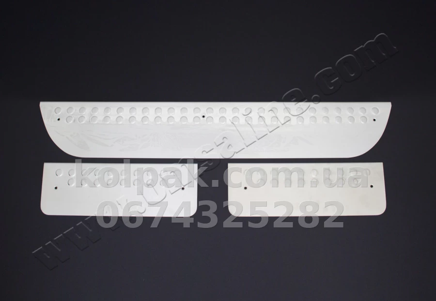 Chrome door sill trims (3 pcs) Hyundai H1 2008-, OmsaLine, 3221091 Chrome door sill trims (3 pcs) Hyundai H1 2008-, OmsaLine, 3221091 β photo 1