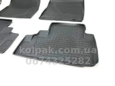 Floor mats for Honda CR-V 2012-2016, Rubber, 4 pcs, Seintex, 85083 — photo 6