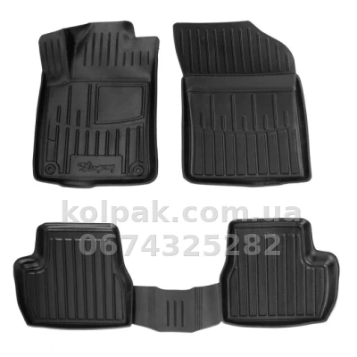 Поліуретанові килимки в салон Citroen C3 2009–2016 з бортиком, 4 шт. Stingray 5003124