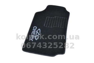 Ворсові килимки в салон Chery Amulet 2003-, чорні, 5 шт., AVTM BLCCR1066 — фото 4