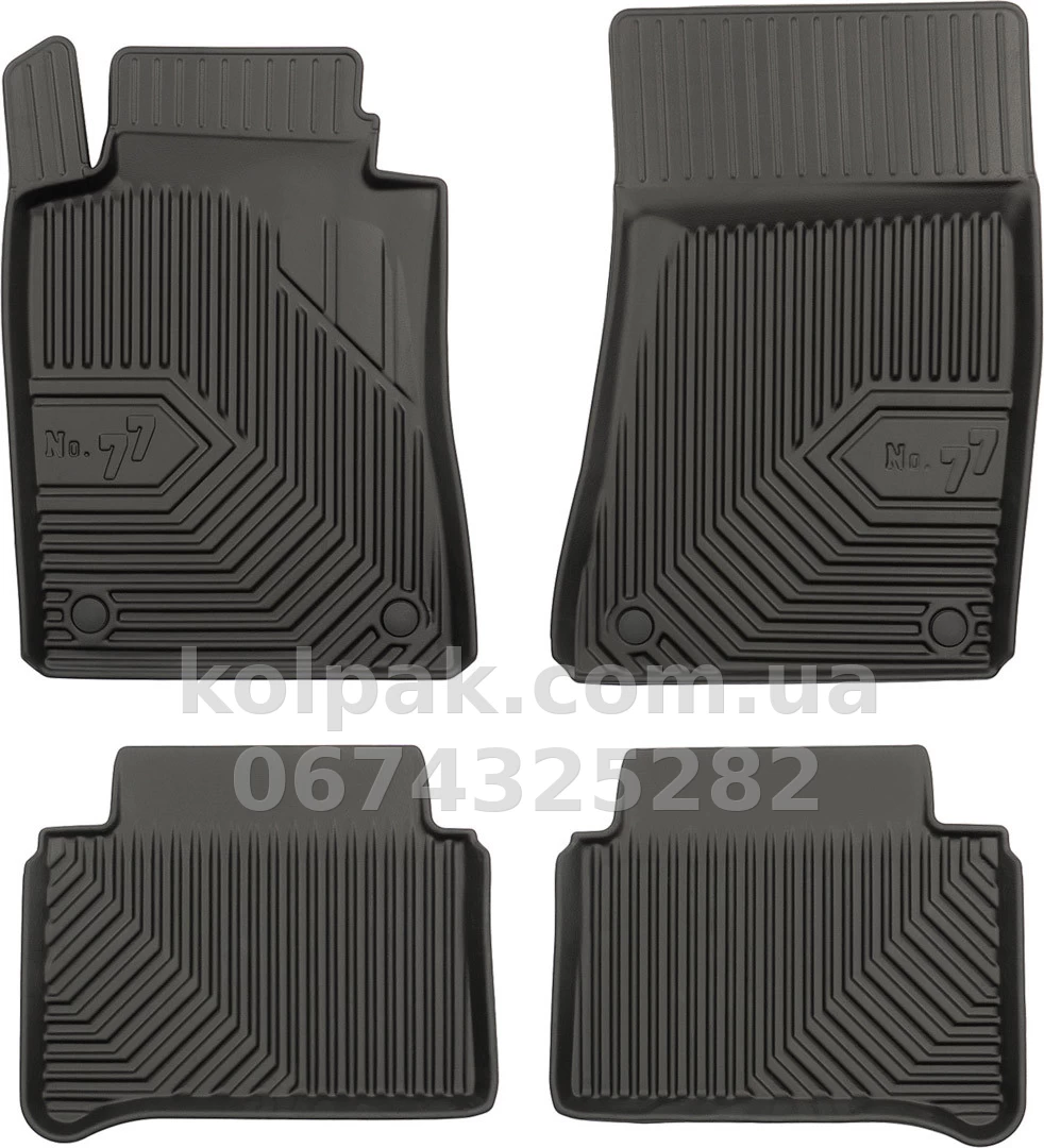 Floor mats for Mercedes-Benz E-Class W211 2002-2009, with raised edges, Frogum, FG 77408104 Floor mats for Mercedes-Benz E-Class W211 2002-2009, with raised edges, Frogum, FG 77408104 β photo 1