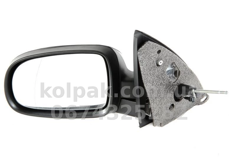 Door mirror Opel Corsa C 2000-2009, assembly, left, manual adjustment, aspherical, AVTM, 1428280, 186101420 Door mirror Opel Corsa C 2000-2009, assembly, left, manual adjustment, aspherical, AVTM, 1428280, 186101420 β photo 1