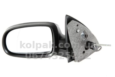 Бокове дзеркало Opel Corsa C 2000-2009, у зборі, ліве, механічне регулювання, асферичне, AVTM, 1428280, 186101420