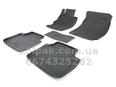 Floor mats for Honda Accord 2003-2008, Rubber, 5 pcs, Seintex, 86191 — photo 2