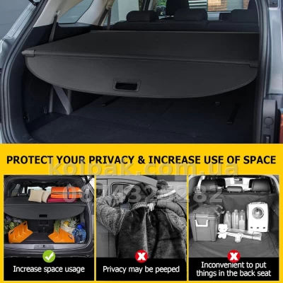Roleta bagażnika do Nissan X-Trail/Rogue 2021–2026 HAVOC Roleta bagażnika do Nissan X-Trail/Rogue 2021–2026 HAVOC — zdjęcie 3