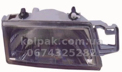 Передня ліва фара Fiat Tempra 1990-1997, механічне регулювання, без ламп (H4/W5W), Depo, 6611108LLDE — фото 2