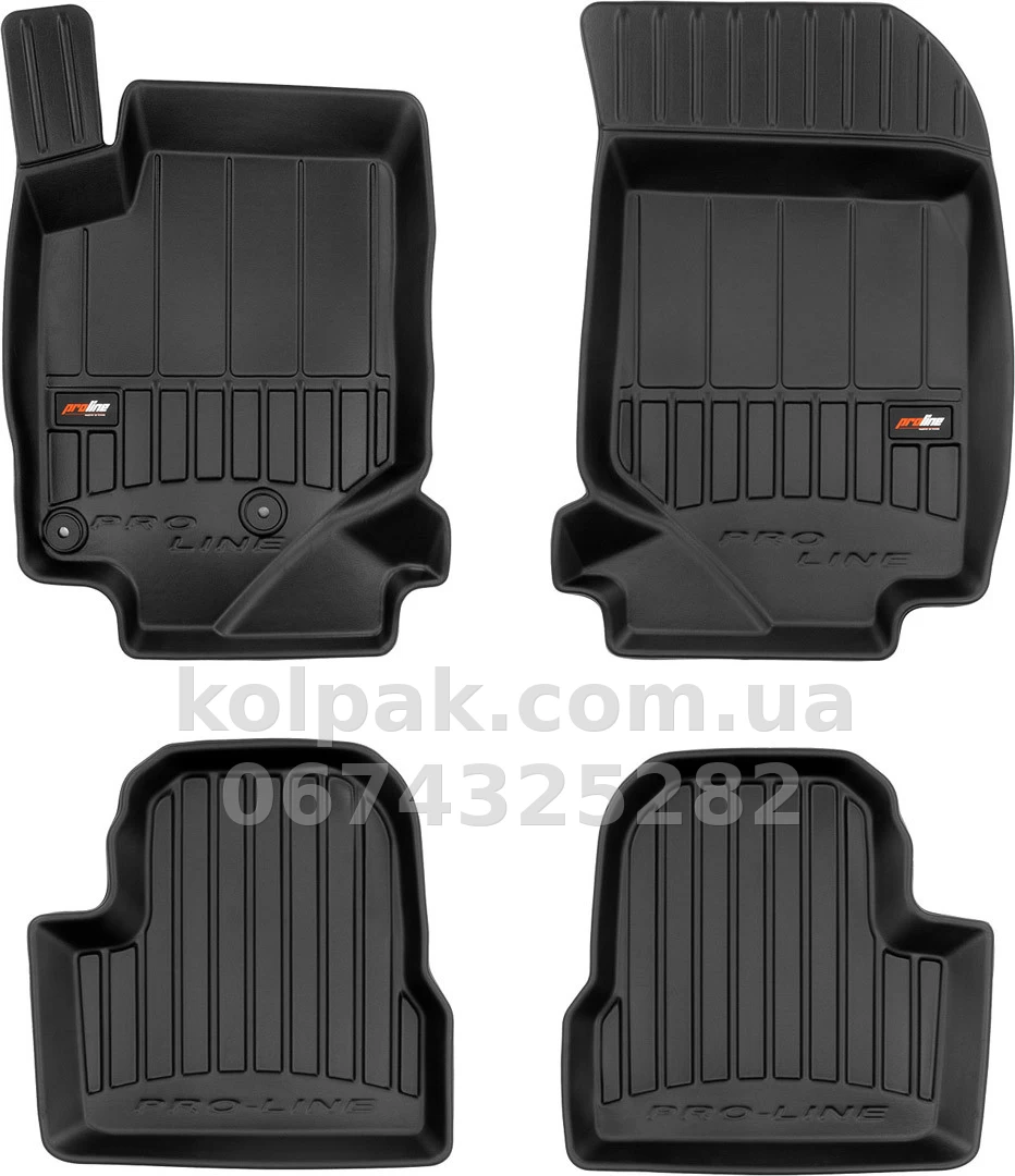 Floor mats for Peugeot 208/Opel Corsa F/Citroen DS3 Crossback 2019-, Proline 3D, Frogum, FG 3D409422 Floor mats for Peugeot 208/Opel Corsa F/Citroen DS3 Crossback 2019-, Proline 3D, Frogum, FG 3D409422 β photo 1