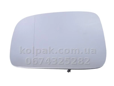 Лівий вкладиш дзеркала Volkswagen Caddy 2010-/Transporter T5+ 2009-2015, асферичний, із підігрівом, AVTM, 7H1857521A, 186431985