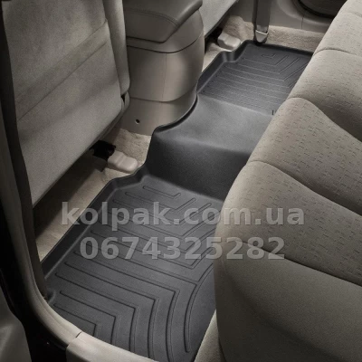 Floor mats for Hyundai Sonata 2006-2010, with raised edges, rear, black, Weathertech 441602 — photo 2