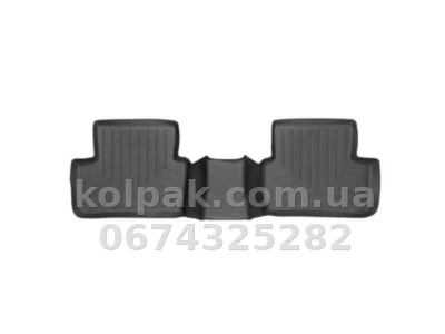 Килимки в салон Mercedes-Benz B-Class 2013-, з бортиком, задні, чорні, Weathertech 444882