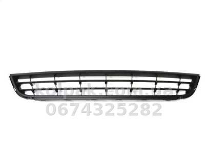 Решітка бампера Volkswagen Jetta 6 2011-2014, середня, чорний молдинг, AVTM, 5C68536779B9, 7430 910 Решітка бампера Volkswagen Jetta 6 2011-2014, середня, чорний молдинг, AVTM, 5C68536779B9, 7430 910