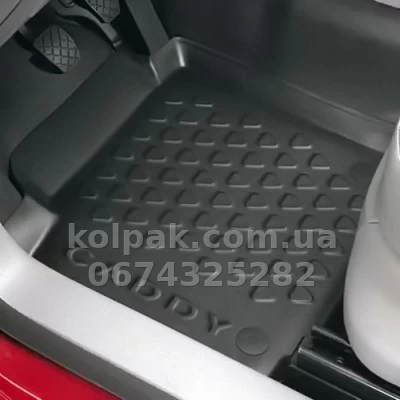 Оригінальний килимок у салон Volkswagen Caddy 2004-2021, із бортиком, водійський 1шт, VAG, 2K106116171N Оригінальний килимок у салон Volkswagen Caddy 2004-2021, із бортиком, водійський 1шт, VAG, 2K106116171N — фото 2
