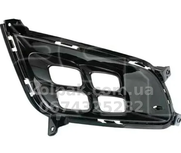 Kratka zderzaka prawa Kia Optima 2011-2013, z wyłączeniem Hybryda, z otworem na światło przeciwmgielne, czarny połysk, AVTM, 865522T020, 184032908 Kratka zderzaka prawa Kia Optima 2011-2013, z wyłączeniem Hybryda, z otworem na światło przeciwmgielne, czarny połysk, AVTM, 865522T020, 184032908 — zdjęcie 1