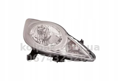 Front right headlight Peugeot 107 2012-2014, electric adjustment, without levelling motor, without bulbs (H4/PY21W/W5W), Depo, 5501151RLDEM — photo 2