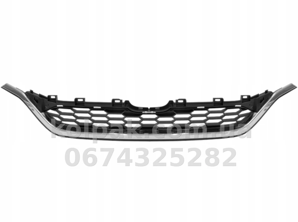 Решітка радіатора Honda CR-V 2015-2017, нижня, хромована/чорна, AVTM, 183038994 Решітка радіатора Honda CR-V 2015-2017, нижня, хромована/чорна, AVTM, 183038994 — фото 1