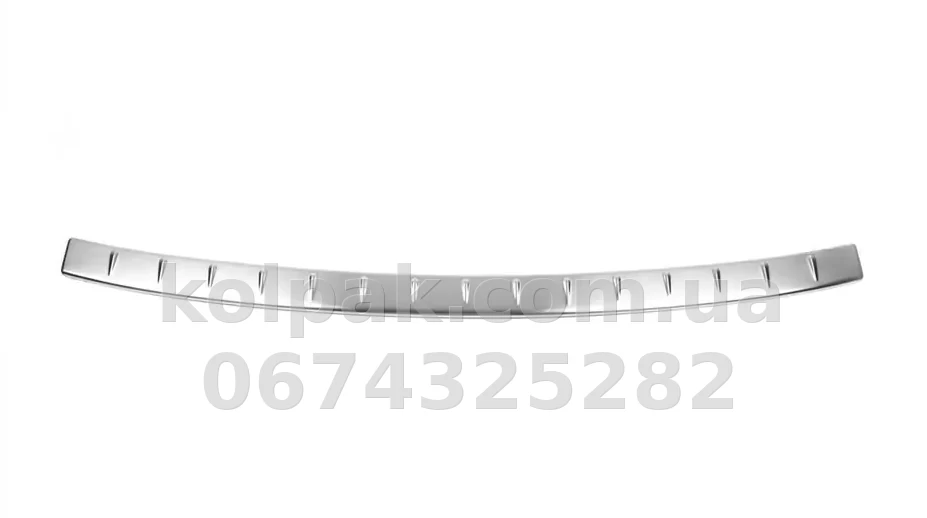 Chrome rear bumper protector (Matt) Skoda Octavia SW 2009-2013, OmsaLine, 6608095T Chrome rear bumper protector (Matt) Skoda Octavia SW 2009-2013, OmsaLine, 6608095T β photo 1