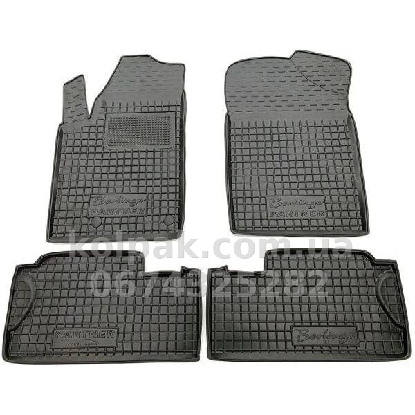 Polyurethane floor mats for Citroen Berlingo 2 2015-, L.Locker, 222050501 Polyurethane floor mats for Citroen Berlingo 2 2015-, L.Locker, 222050501 β photo 1