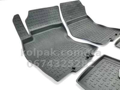 Floor mats for Nissan X-Trail T32 2014-, Rubber, 5 pcs, Seintex, 86240 — photo 4