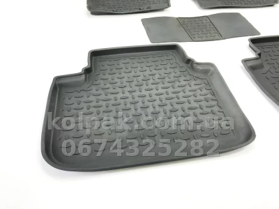 Floor mats for Honda Accord 2003-2008, Rubber, 5 pcs, Seintex, 86191 — photo 5