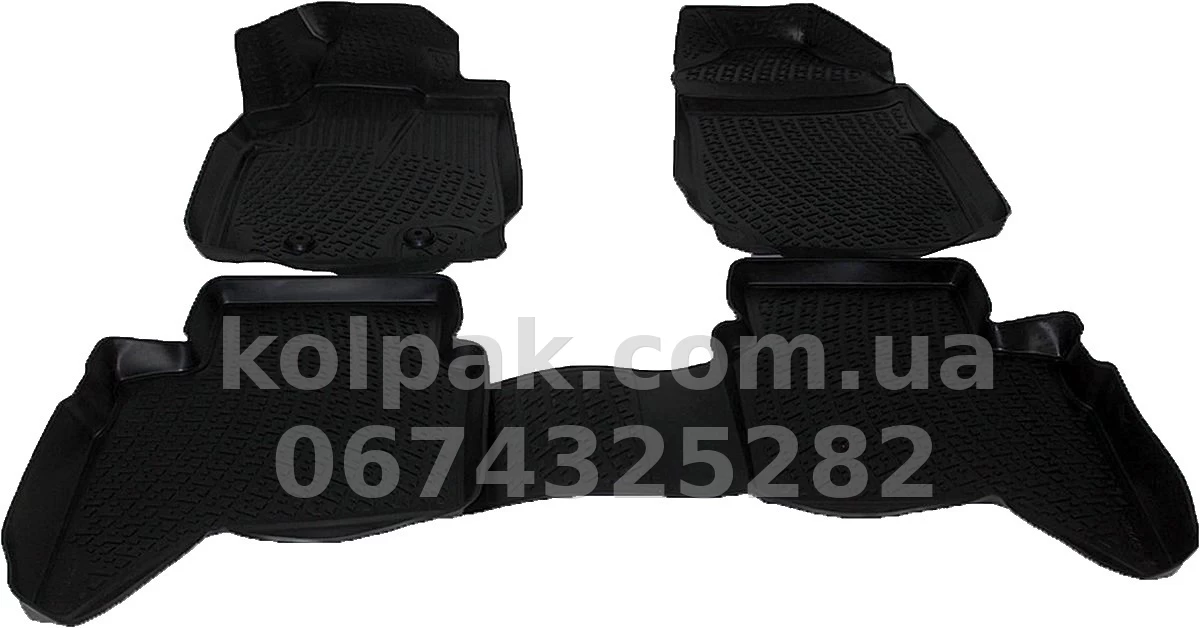 Polyurethane floor mats for Ford Ranger T6 2011-, L.Locker, 202120201 Polyurethane floor mats for Ford Ranger T6 2011-, L.Locker, 202120201 β photo 1