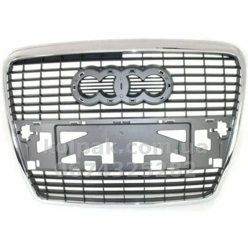 Решітка радіатора Audi A6 2005-2008, хромована рамка, AVTM, 181204990 Решітка радіатора Audi A6 2005-2008, хромована рамка, AVTM, 181204990 — фото 1