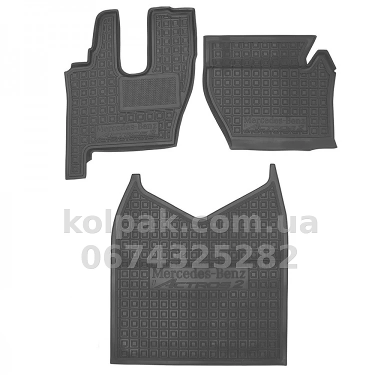 Floor mats for Mercedes-Benz Actros 2 2011-2018 not flat floor, Avto-Gumm, 11932 Floor mats for Mercedes-Benz Actros 2 2011-2018 not flat floor, Avto-Gumm, 11932 β photo 1