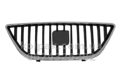 Решітка радіатора Seat Ibiza 2009-2012, чорна, із хромованою рамкою, AVTM, 186206990