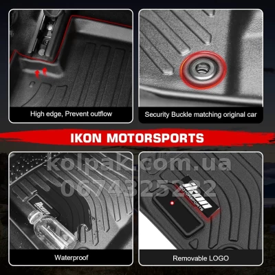 Всепогодні килимки в салон Dodge Journey 2011–2021 HAVOC™ Maximum Coverage — фото 6