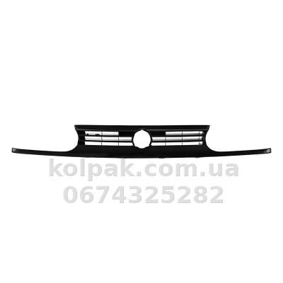 Решітка радіатора Volkswagen Golf 3 1991-1997, зі смужкою, суцільнолита, AVTM, 189522993 Решітка радіатора Volkswagen Golf 3 1991-1997, зі смужкою, суцільнолита, AVTM, 189522993