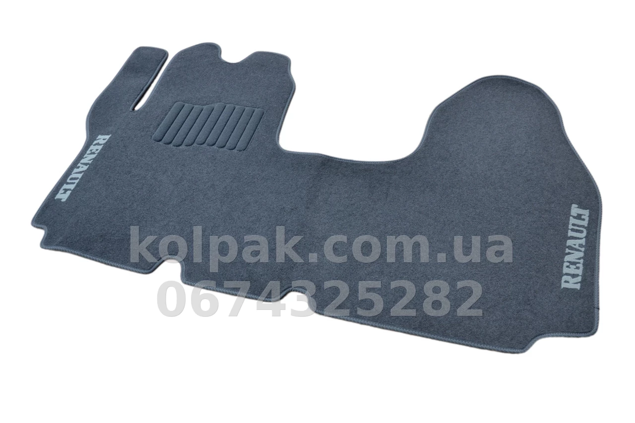 Carpet floor mats for Renault Trafic 2001-2015 1+2, grey, 1 pc, AVTM BLCCR15381 Carpet floor mats for Renault Trafic 2001-2015 1+2, grey, 1 pc, AVTM BLCCR15381 β photo 1
