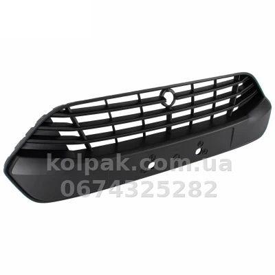 Решітка бампера Ford Transit Custom/Tourneo Custom 2012-2018, середня, верхня, чорна, AVTM, 1778881, 182823996 Решітка бампера Ford Transit Custom/Tourneo Custom 2012-2018, середня, верхня, чорна, AVTM, 1778881, 182823996