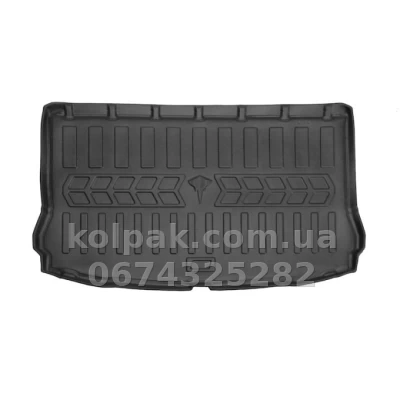 Килимок у багажник Seat Leon 5F HB 2012-2020 верхня полиця, регульована підлога, із бортиком, поліуретан Stingray 6048131